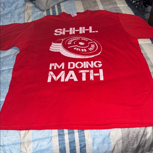 Funny Graphic Weight Lifting Tee, NEW - Picture 2 of 3